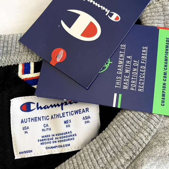 Nwt | Champion | Men's Powerblend Crewneck Sweatshirt | Light Gray | Size: XL - Picture 5 of 8